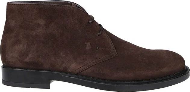 Tod's Desert Almond-Toe Ankle Boots