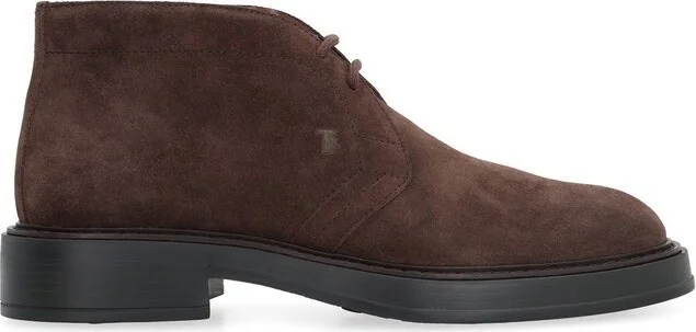 Tod's Desert Round Toe Lace-Up Boots