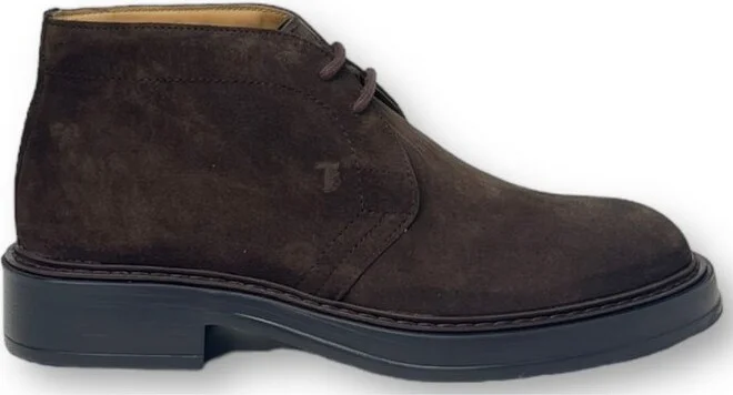 Tod's Desert Round Toe Lace-Up Boots