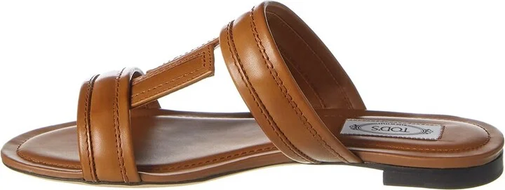 Tods Double T Leather Sandal - Image 2