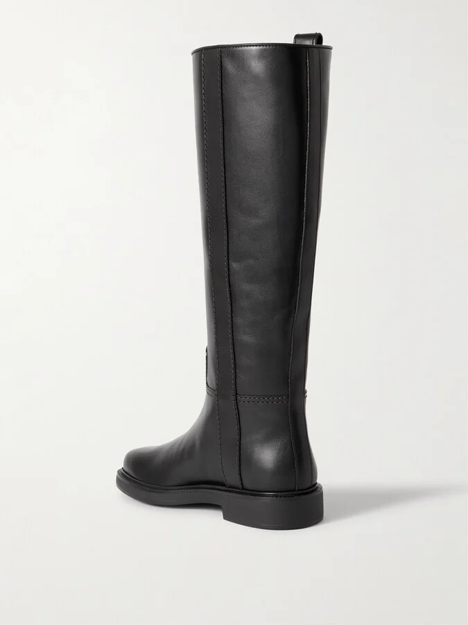 Tod's - Embellished Leather Knee Boots - Black - Image 3