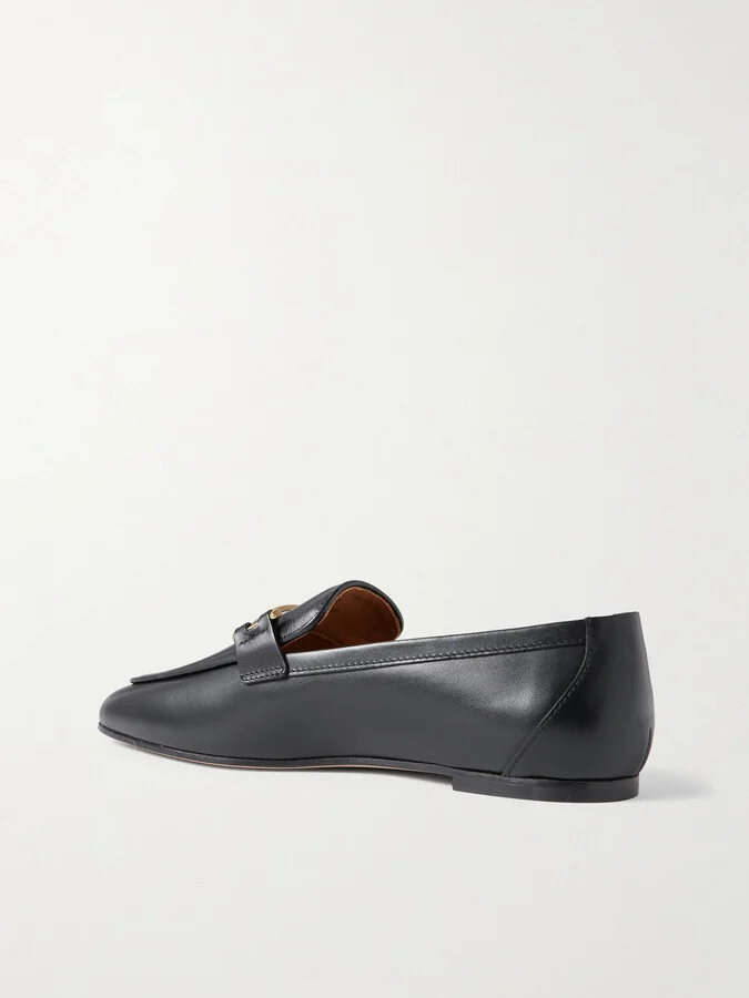 Tod's - Embellished Leather Loafers - Black - Image 3
