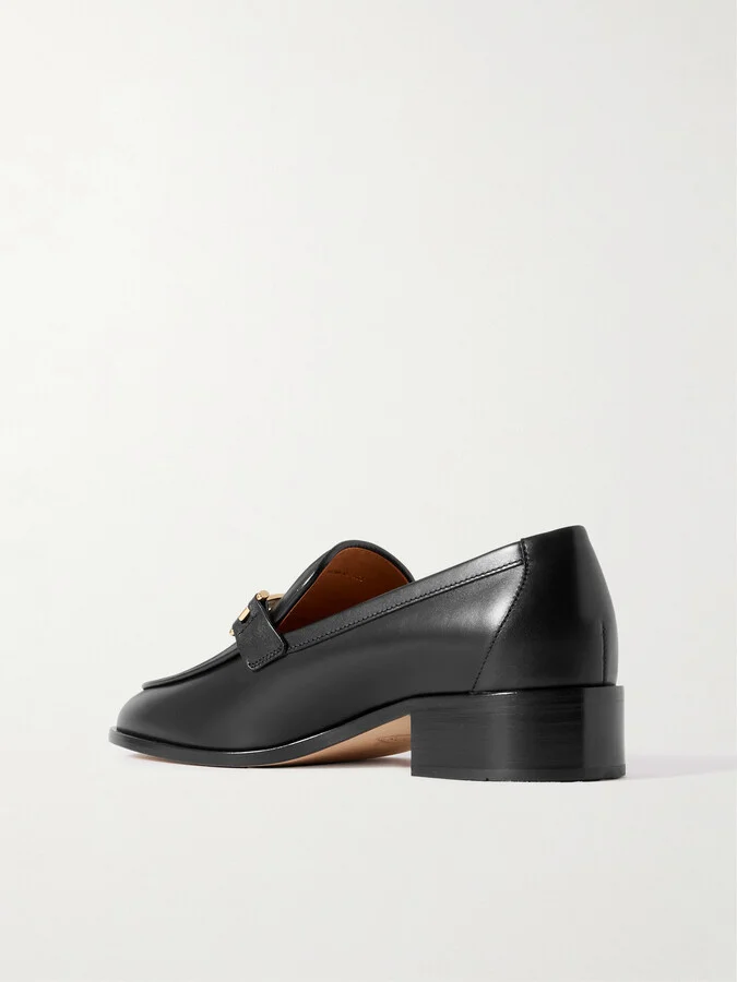 Tod's - Embellished Leather Loafers - Black - Image 3