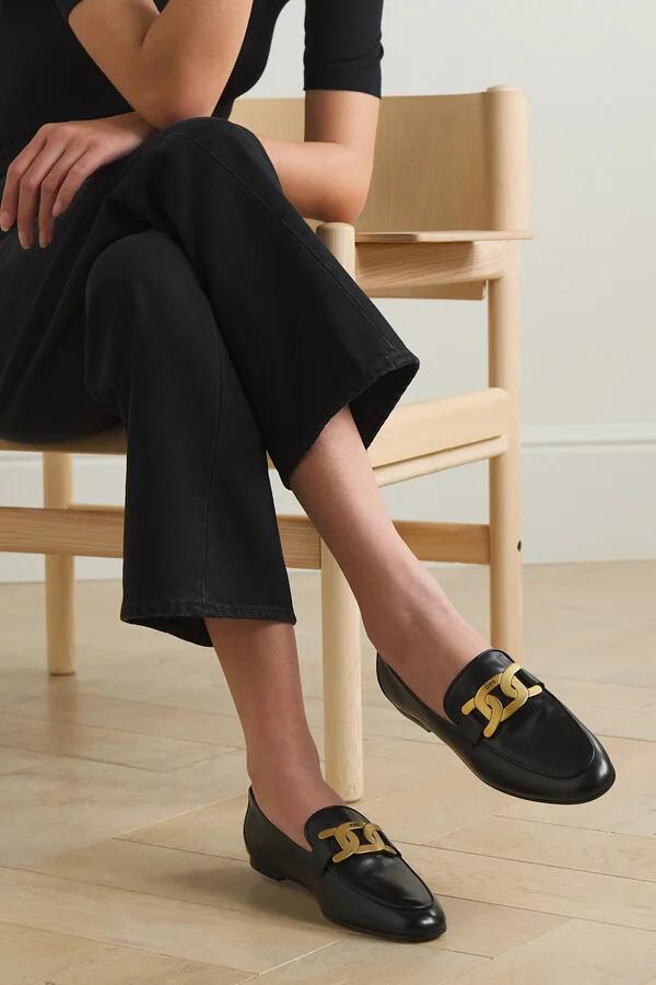 Tod's - Embellished Leather Loafers - Black - Image 2