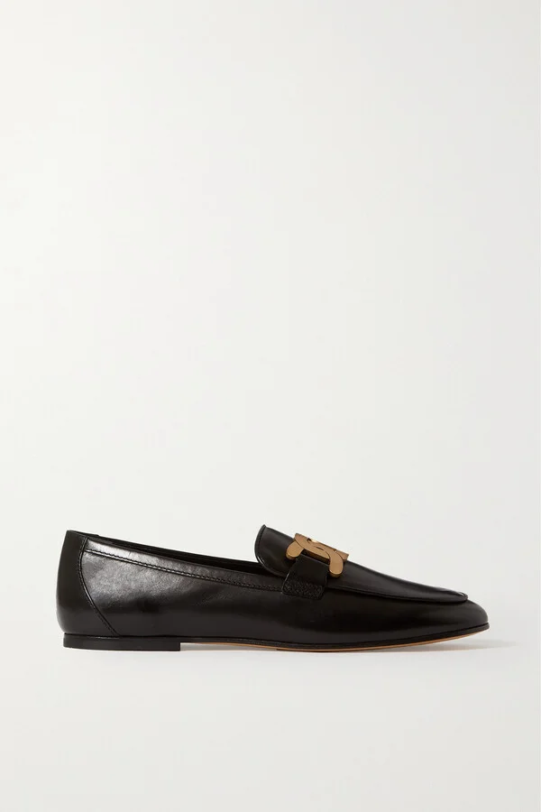 Tod's - Embellished Leather Loafers - Black - Image 5