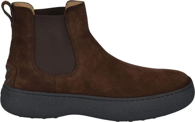 Tod's Flatform Round-Toe Ankle Boots