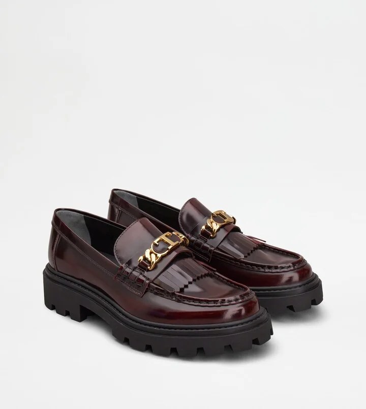 Tod's Fringed Loafers in Leather - Image 2