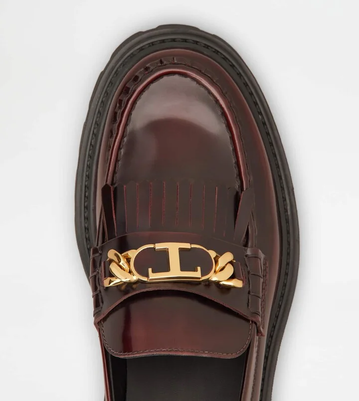 Tod's Fringed Loafers in Leather - Image 5