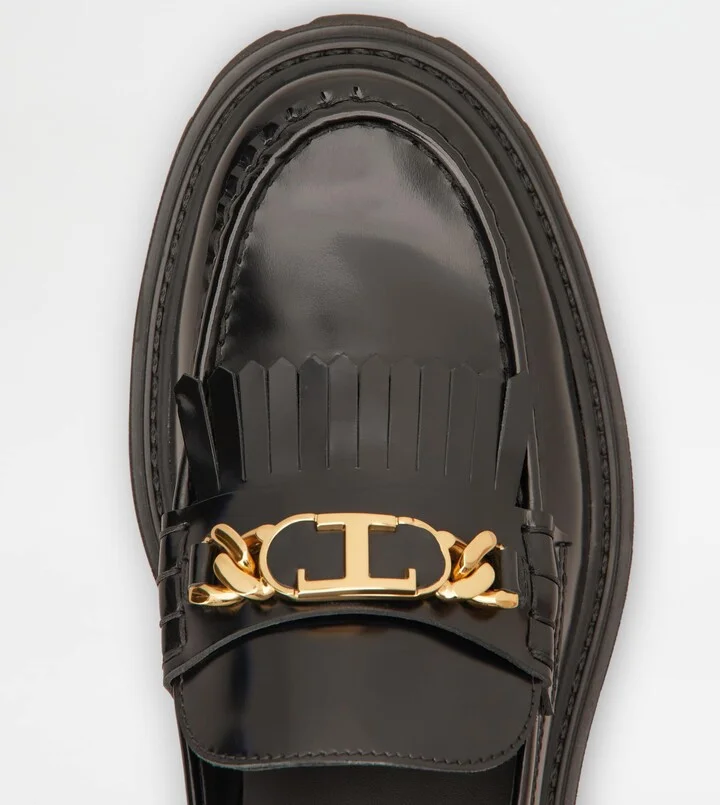 Tod's Fringed Loafers in Leather - Image 5