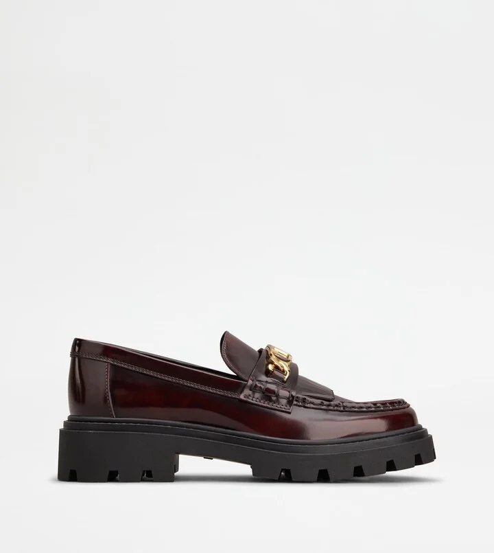 Tod's Fringed Loafers in Leather
