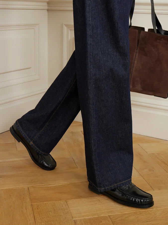 Tod's - Gathered Leather Loafers - Black - Image 2