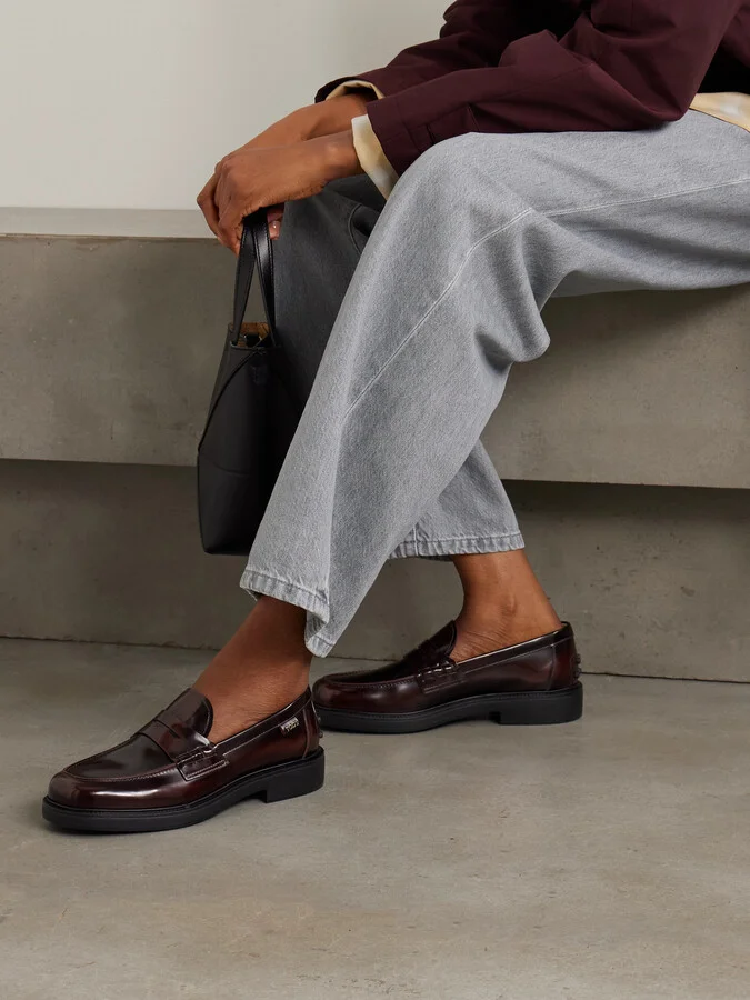Tod's - Glossed-leather Loafers - Brown - Image 2