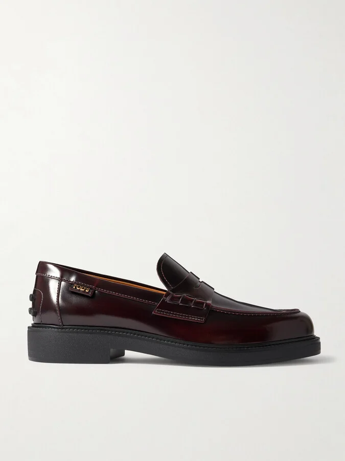 Tod's - Glossed-leather Loafers - Brown