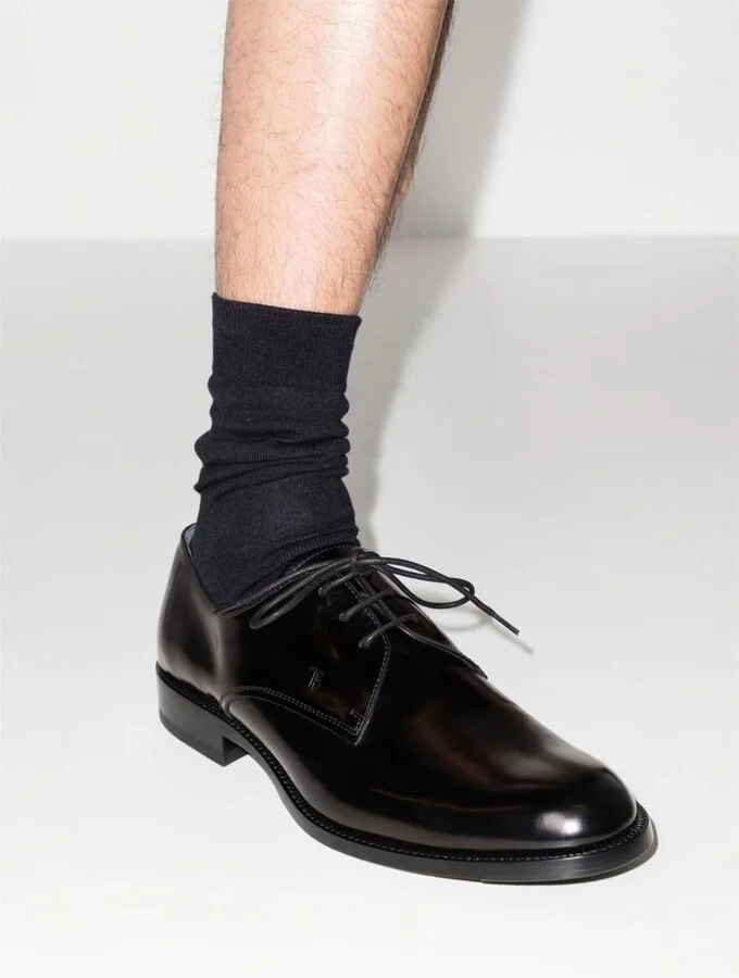 Tod'S Glossy Leather Derby Shoes - Image 2