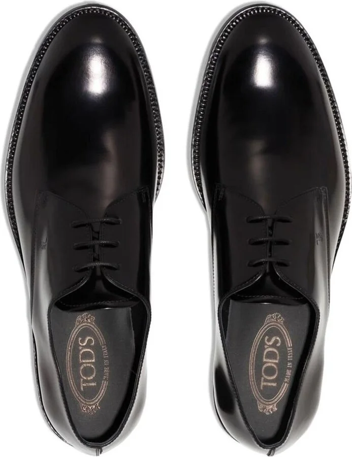 Tod'S Glossy Leather Derby Shoes - Image 4