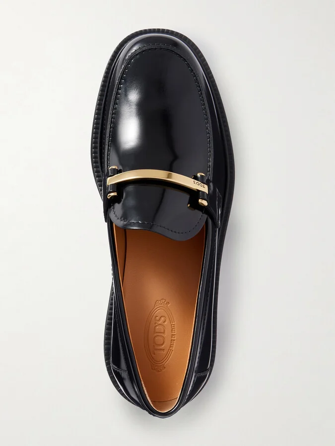 Tod's - Gomma 20l Embellished Leather Loafers - Black - Image 5