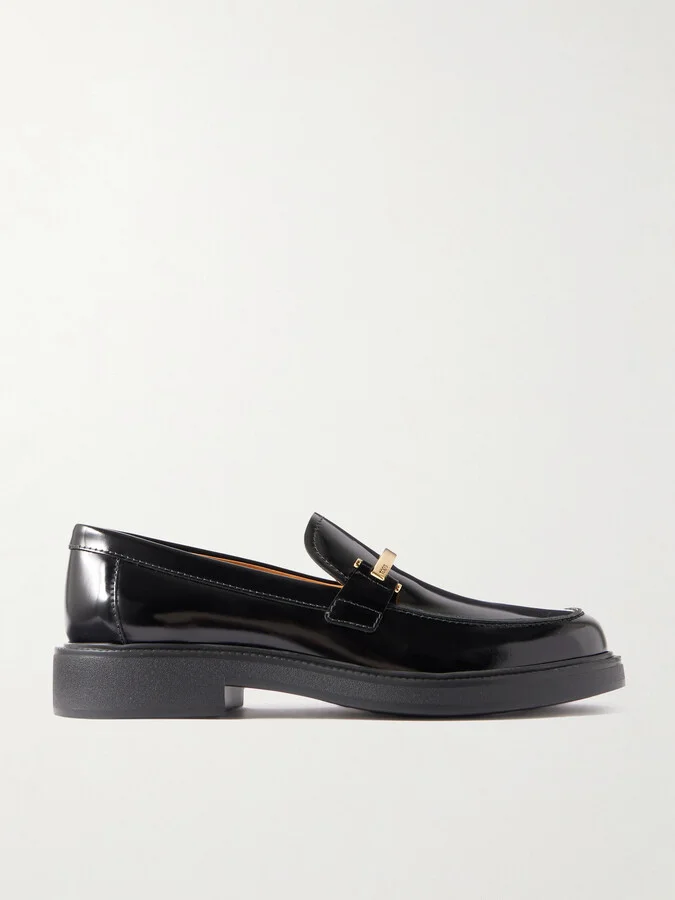 Tod's - Gomma 20l Embellished Leather Loafers - Black