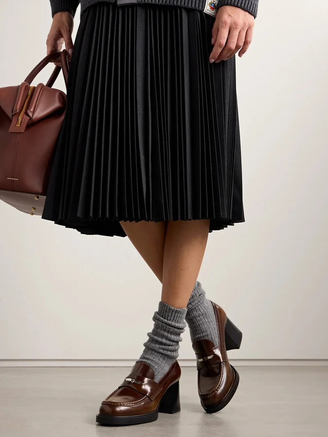 Tod's - Gomma Glossed-leather Loafers - Brown - Image 2