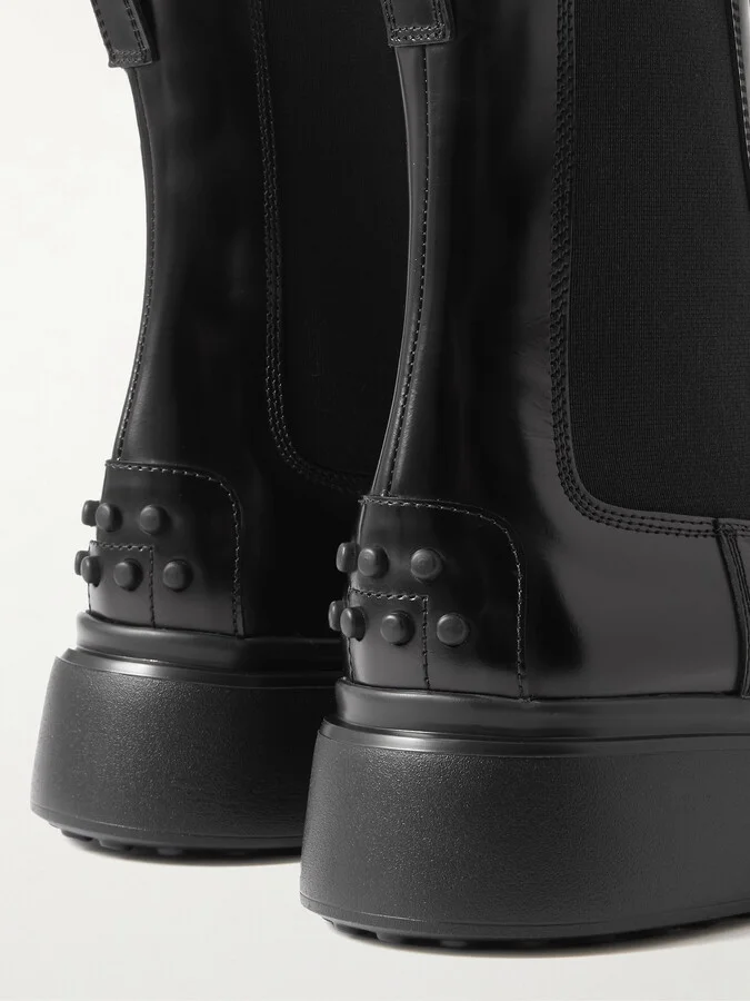 Tod's - Gomma Leather Chelsea Boots - Black - Image 4