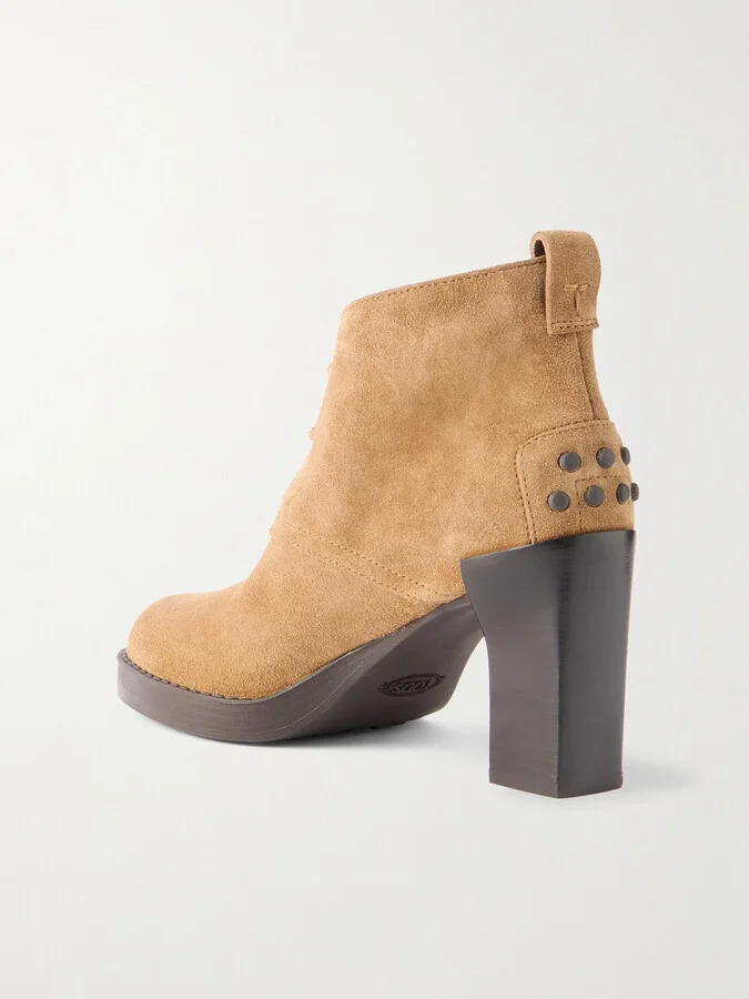 Tod's - Gomma Suede Ankle Boots - Brown - Image 3