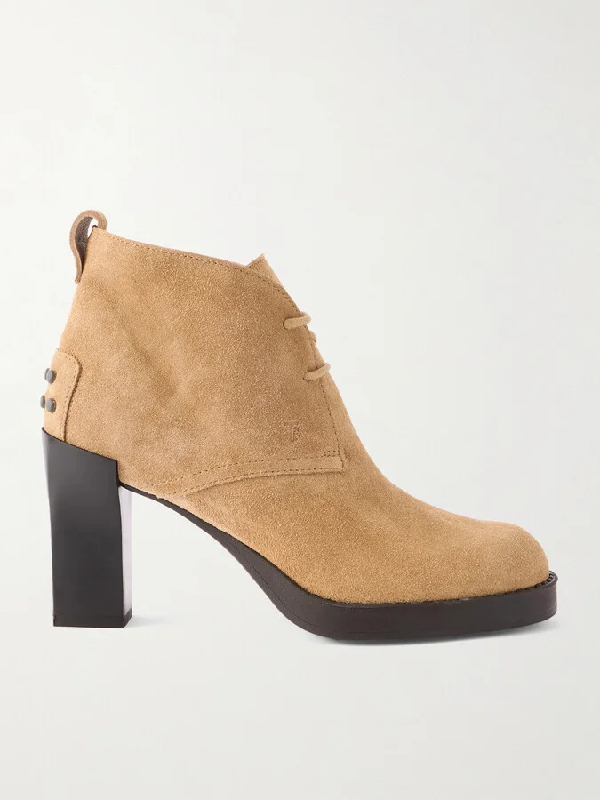 Tod's - Gomma Suede Ankle Boots - Brown