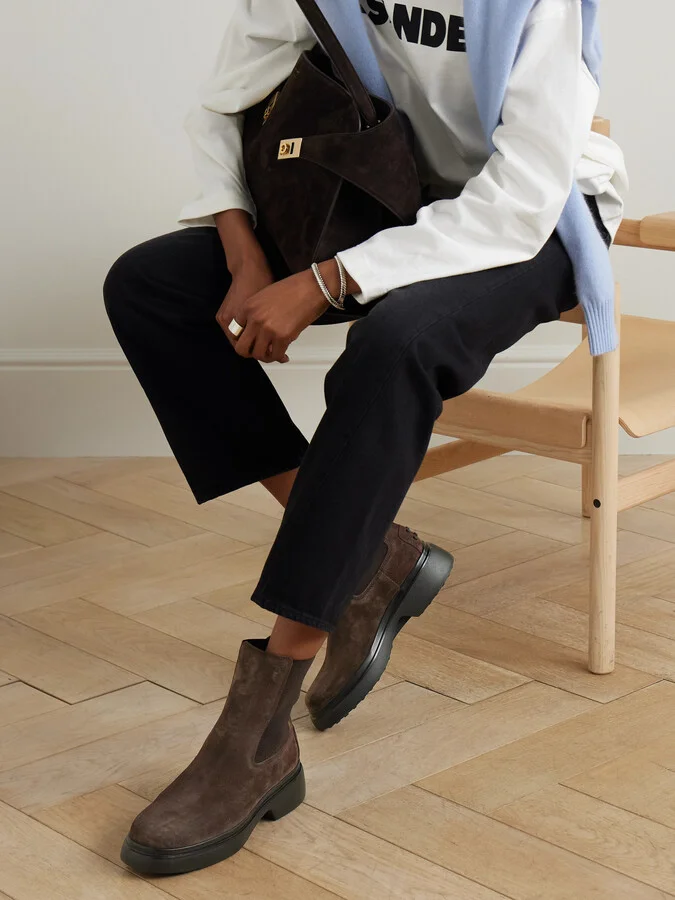 Tod's - Gomma Suede Chelsea Boots - Brown - Image 2