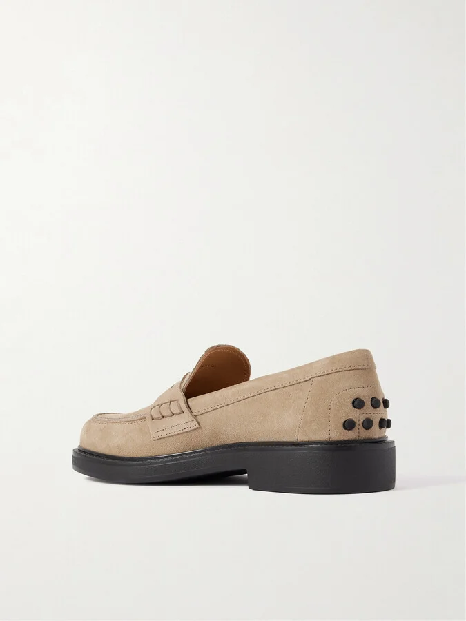 Tod's - Gomma Suede Loafers - Neutrals - Image 3