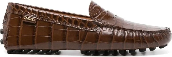 Tod'S 'Gommino' Brown Leather Loafers
