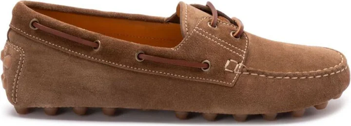 Tod'S Gommino Bubble Suede Leather Loafers