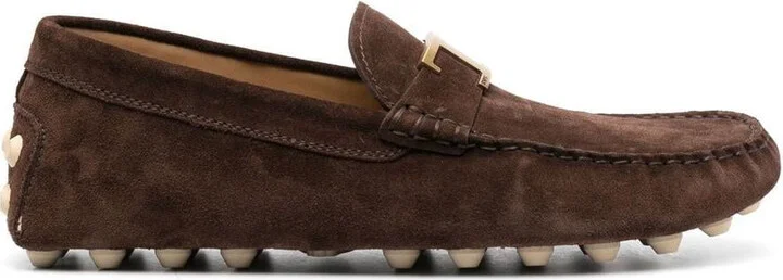 Tod'S Gommino Bubble T Timeless Nubuck Driving Shoes