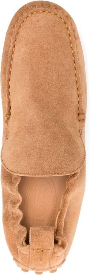 Tod'S Gommino Curled Suede Loafers Shoes - Image 4