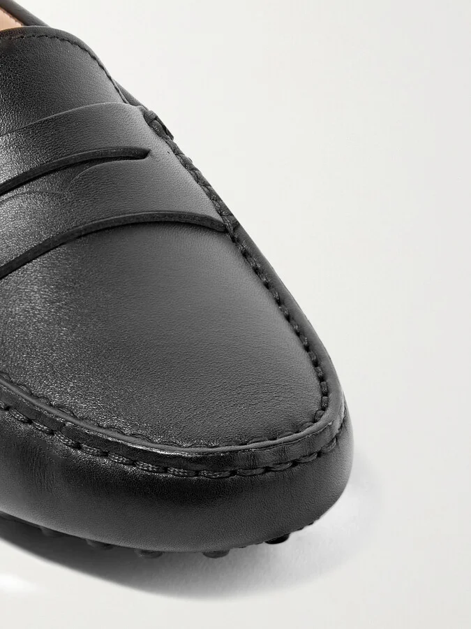 Tod's - Gommino Leather Loafers - Black - Image 5