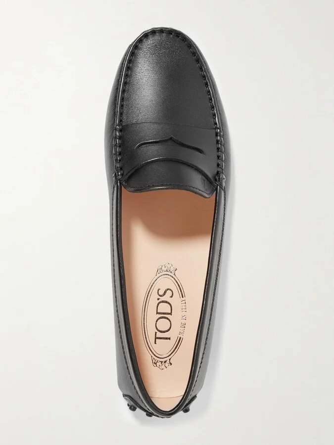 Tod's - Gommino Leather Loafers - Black - Image 6