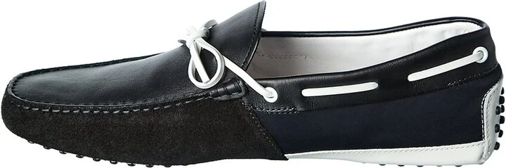Tods Gommino Leather & Suede Loafer - Image 2