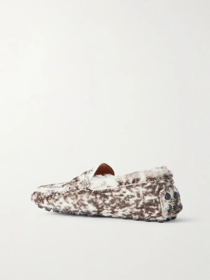 Tod's - Gommino Leopard-print Pony Hair Loafers - Animal print - Image 3
