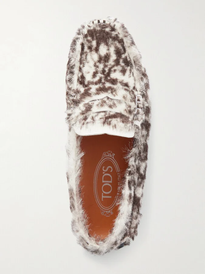 Tod's - Gommino Leopard-print Pony Hair Loafers - Animal print - Image 5