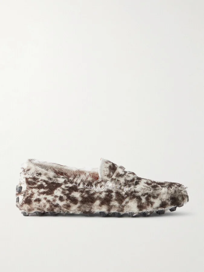 Tod's - Gommino Leopard-print Pony Hair Loafers - Animal print