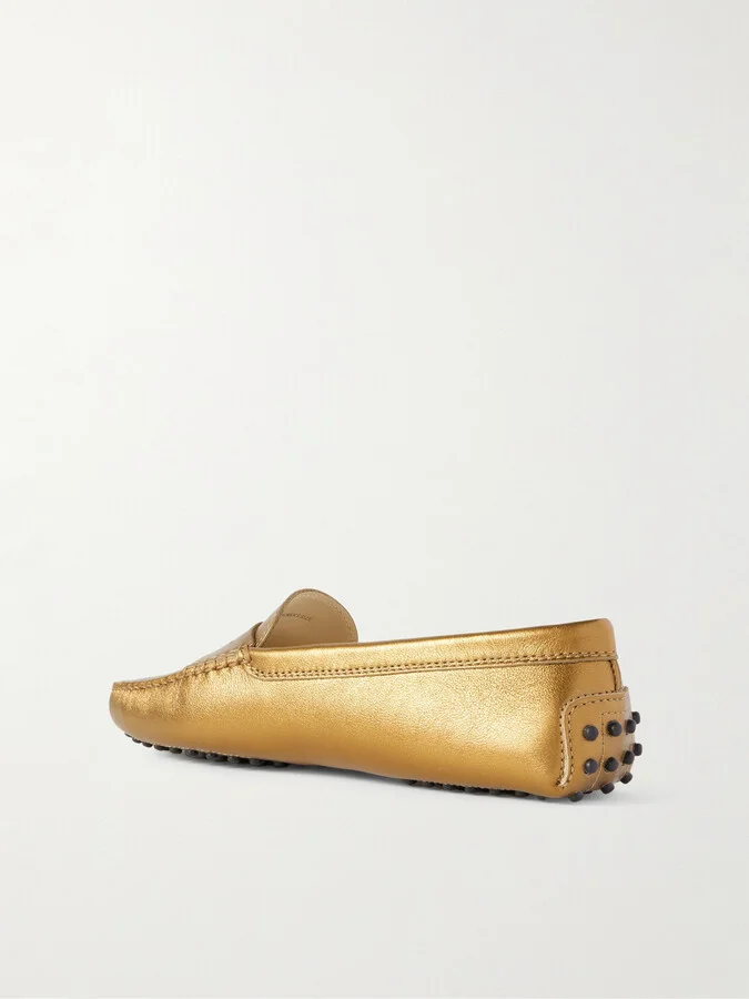 Tod's - Gommino Metallic Leather Loafers - IT36 - Image 3