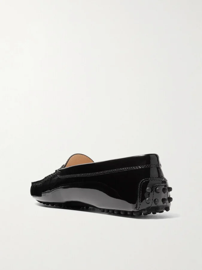 Tod's - Gommino Patent-leather Loafers - Black - Image 3
