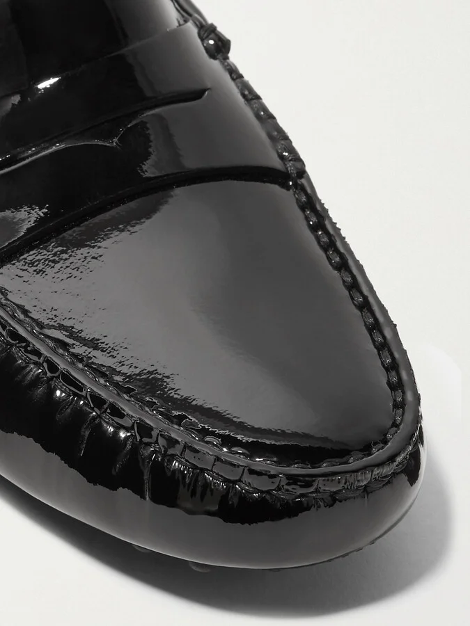 Tod's - Gommino Patent-leather Loafers - Black - Image 4