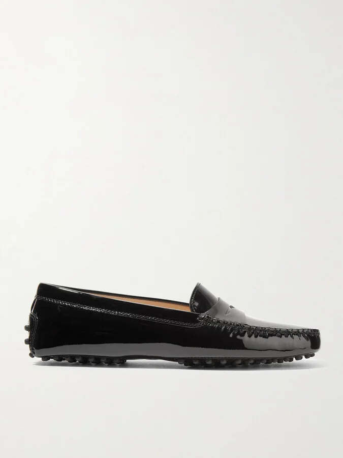 Tod's - Gommino Patent-leather Loafers - Black