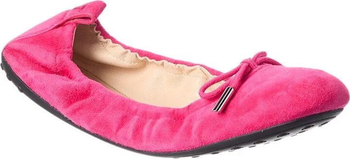 TODs Gommino Suede Ballerina Flat