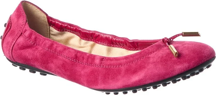 Tod's Gommino Suede Ballerina Flat
