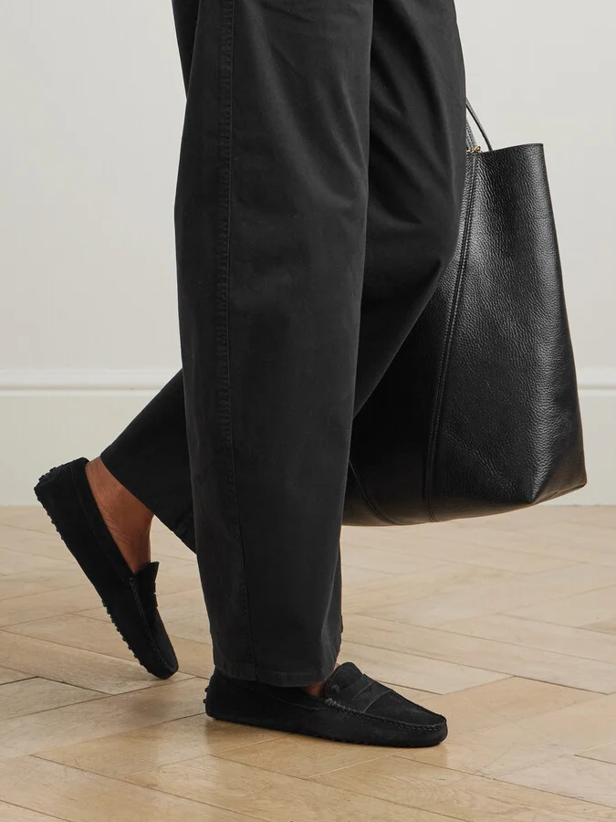 Tod's - Gommino Suede Loafers - Black - Image 2
