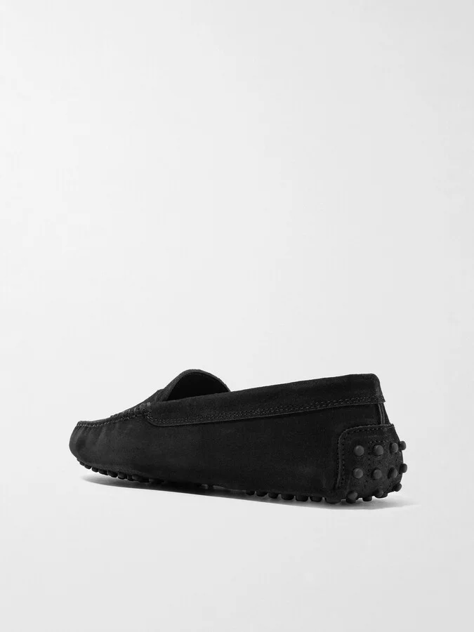 Tod's - Gommino Suede Loafers - Black - Image 3