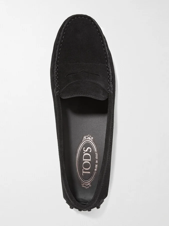 Tod's - Gommino Suede Loafers - Black - Image 5