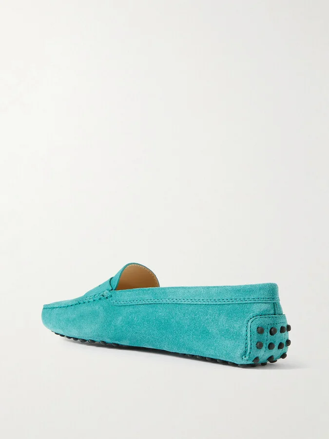 Tod's - Gommino Suede Loafers - Blue - Image 3