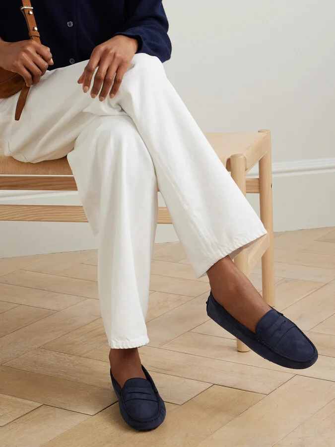 Tod's - Gommino Suede Loafers - Blue - Image 2
