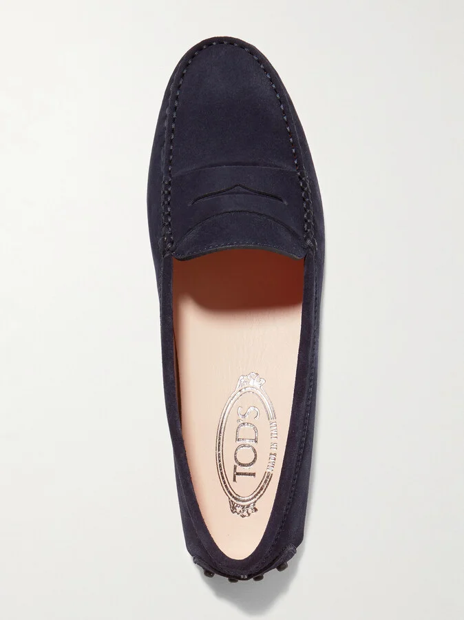Tod's - Gommino Suede Loafers - Blue - Image 5