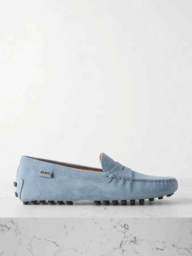Tod's - Gommino Suede Loafers - Blue